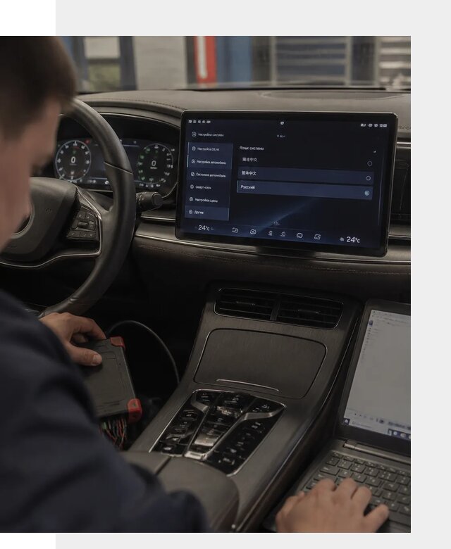 Русификация автомобиля BYD HAN для эксплуатации в Кингисеппе